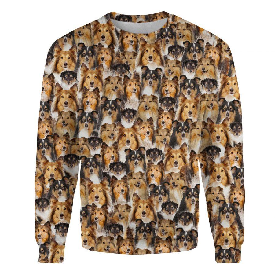 Shetland Sheepdog - Full Face - Premium Sweatshirt