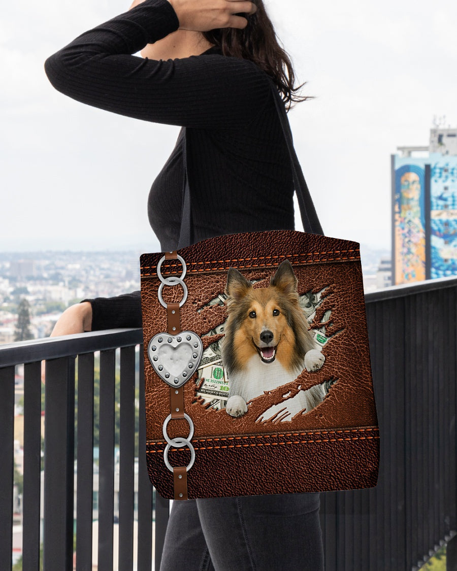 Shetland Sheepdog-Let Me Go Out -Cloth Tote Bag