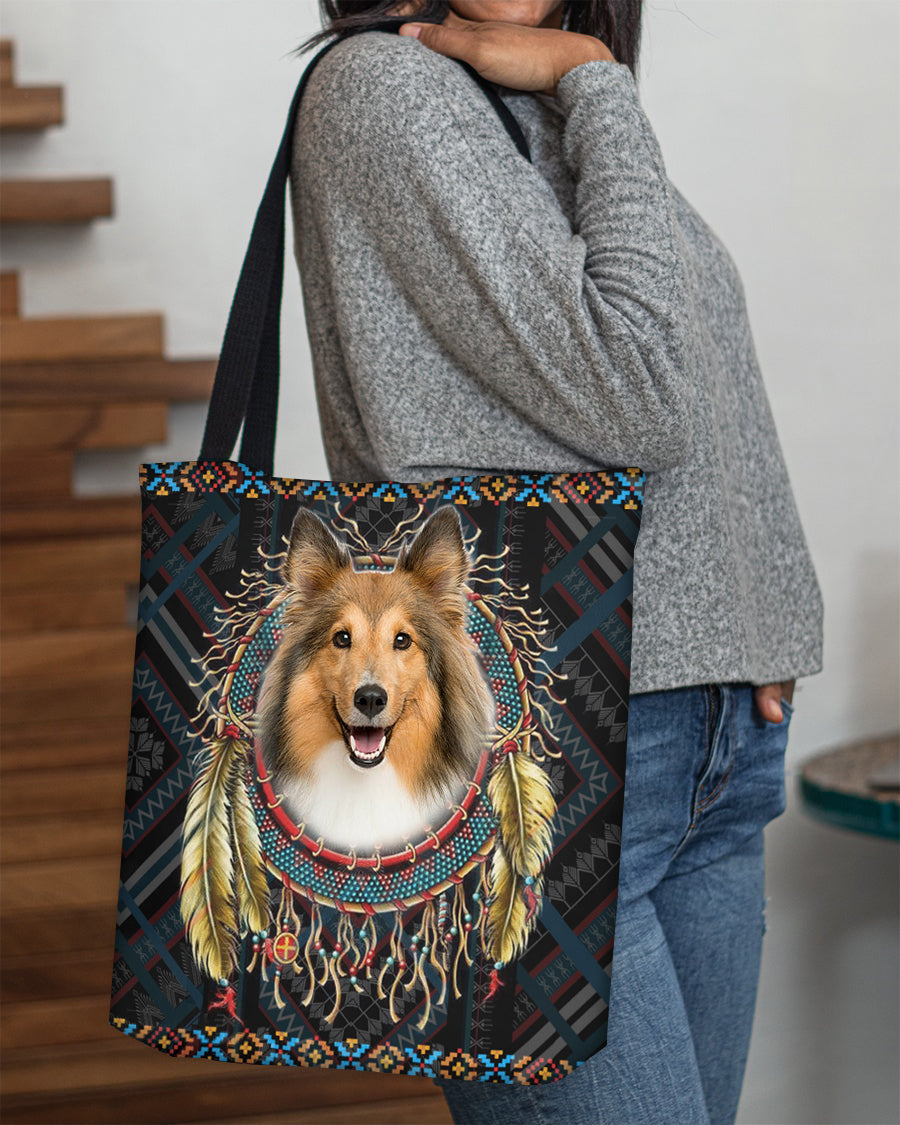 Shetland Sheepdog  In Dreamcatcher Cloth Tote Bag