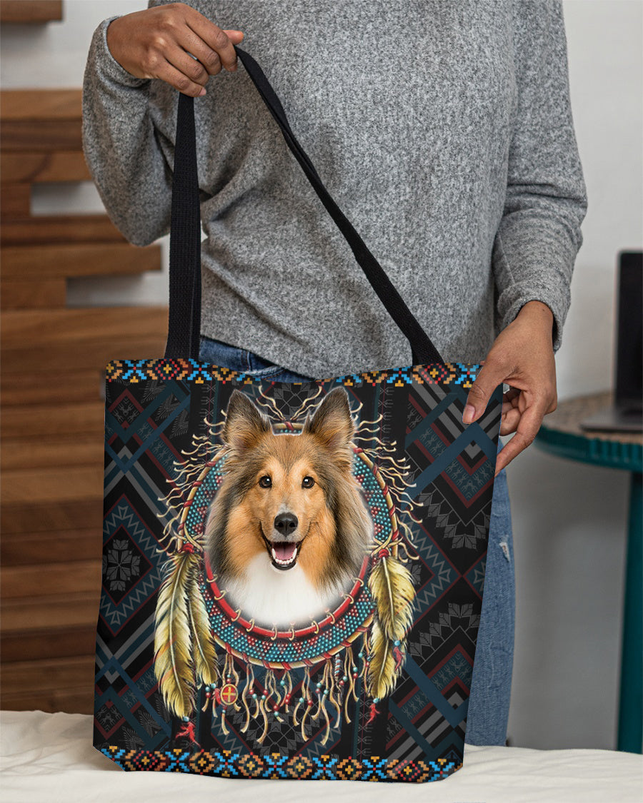 Shetland Sheepdog  In Dreamcatcher Cloth Tote Bag