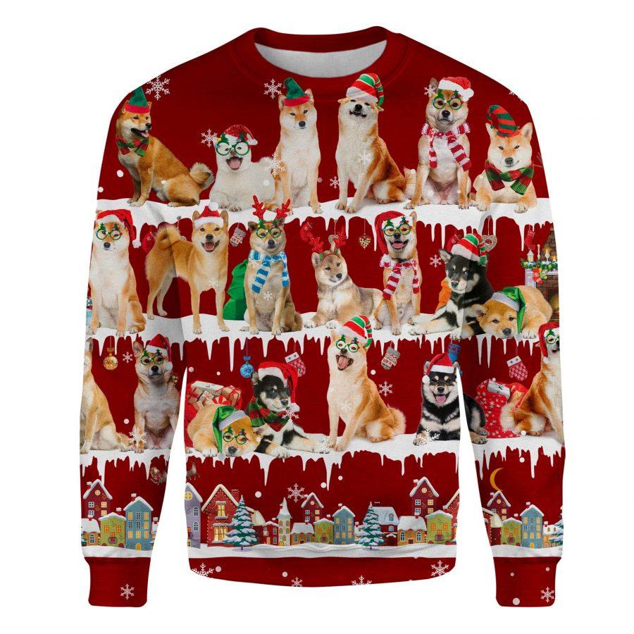 Shiba Inu - Snow Christmas - Premium Sweatshirt