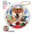 Shiba Inu Porcelain Hanging Ornament