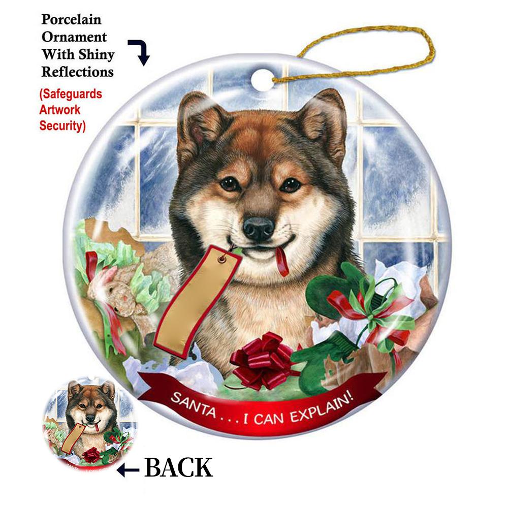 Shiba Inu sesame Porcelain Hanging Ornament