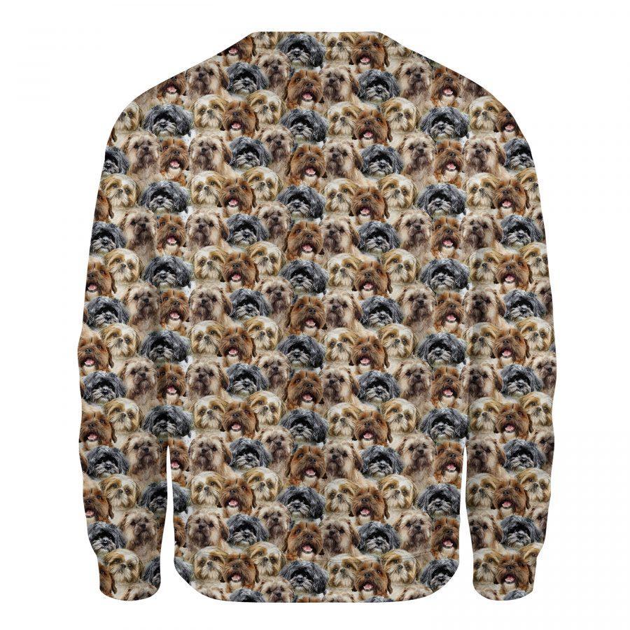 Shih Poo - Full Face - Premium Sweatshirt
