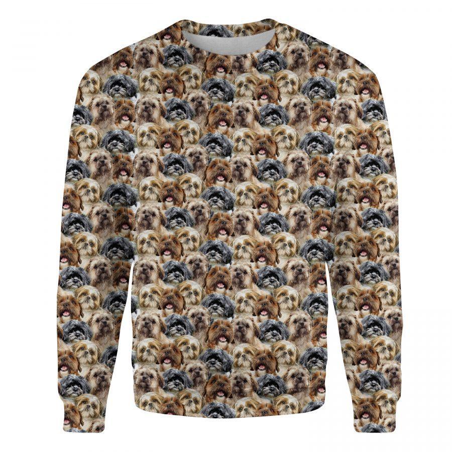 Shih Poo - Full Face - Premium Sweatshirt