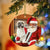 Shih Tzu-2 With Santa Christmas Ornament