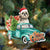 Shih Tzu2-Green Truck Hanging Ornament