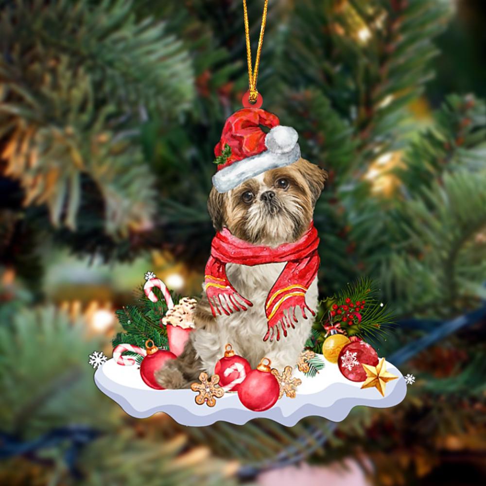 Shih Tzu 2-Better Christmas Hanging Ornament