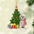 Shih Tzu-Christmas Star Hanging Ornament