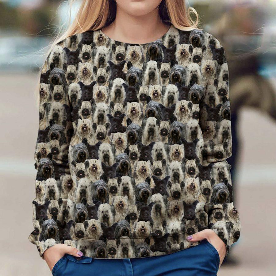 Skye Terrier - Full Face - Premium Sweatshirt