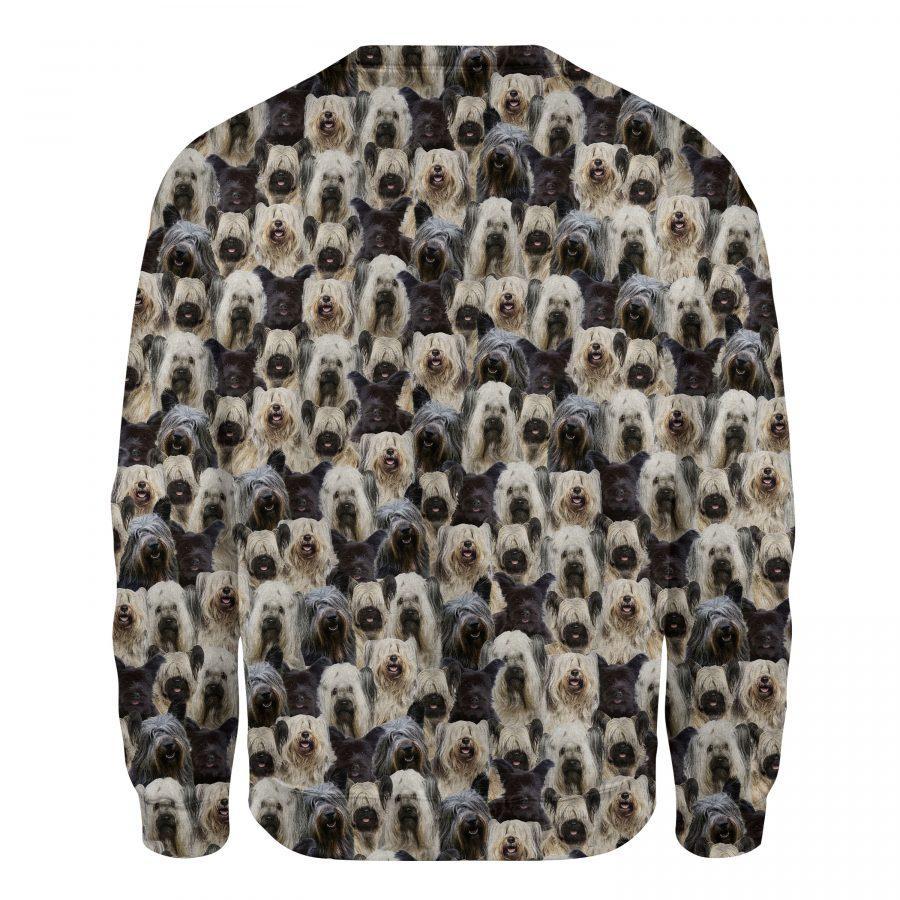 Skye Terrier - Full Face - Premium Sweatshirt