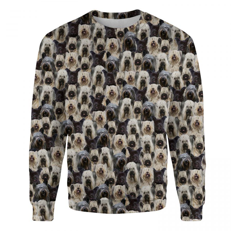 Skye Terrier - Full Face - Premium Sweatshirt