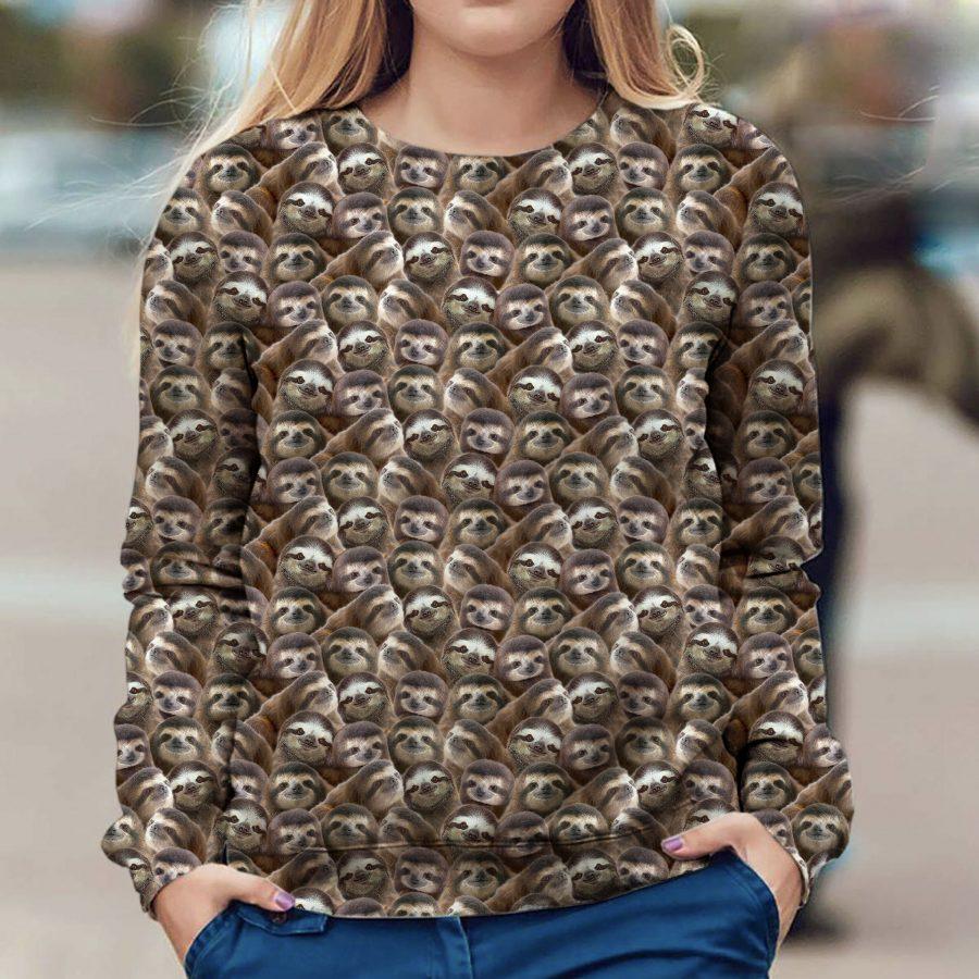 Sloth - Full Face - Premium Sweatshirt