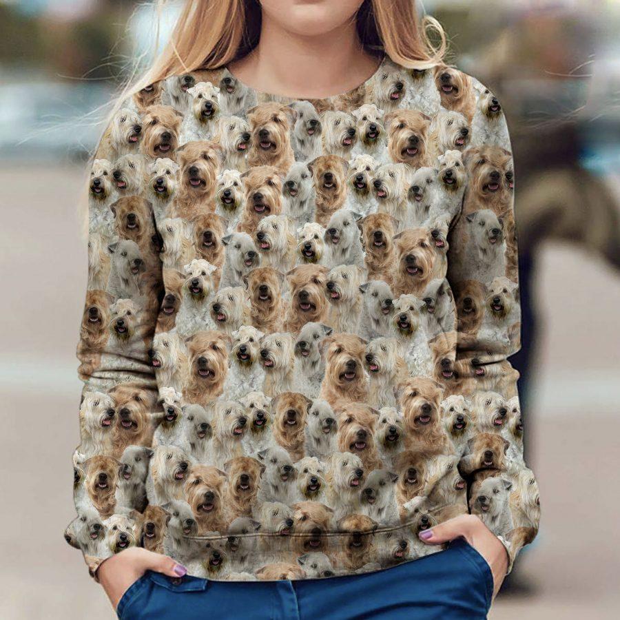 Soft-coated Wheaten Terrier - Full Face - Premium Sweatshirt
