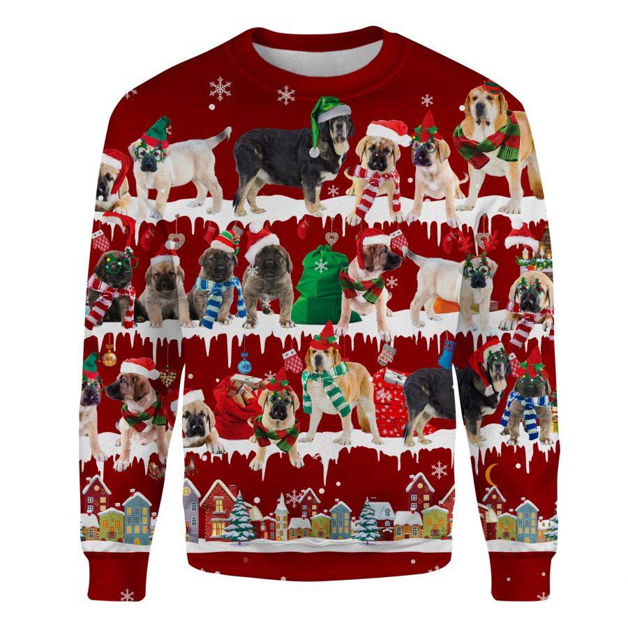 Spanish Mastiff - Snow Christmas - Premium Sweatshirt