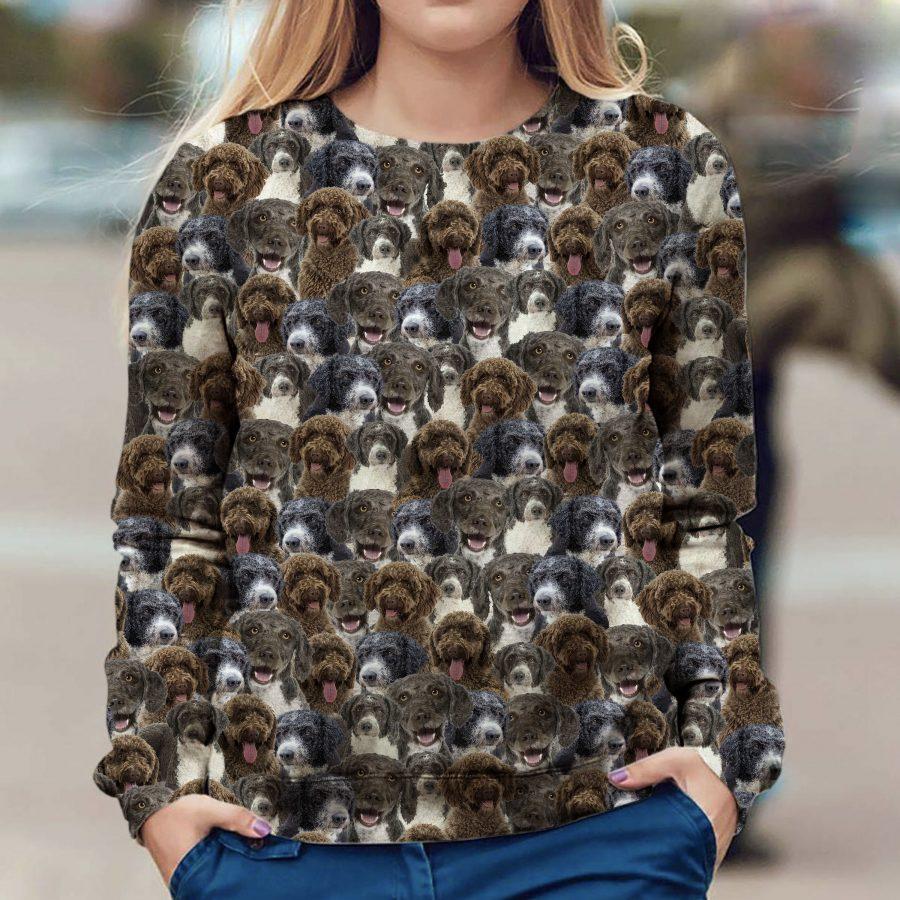 Spanish Water Dog - Full Face - Premium Sweatshirt