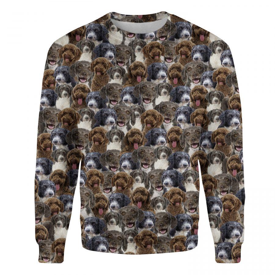 Spanish Water Dog - Full Face - Premium Sweatshirt