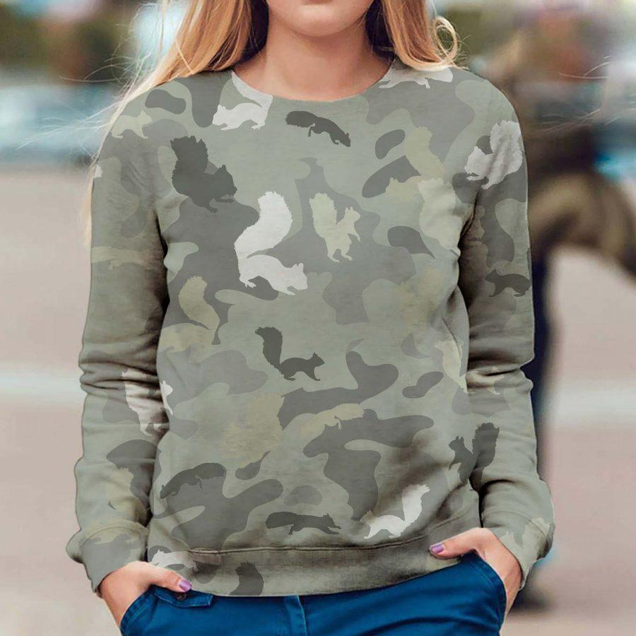 Squirrel - Camo - Premium Sweatshirt