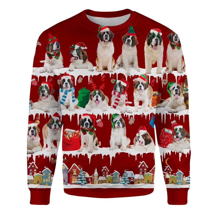 St Bernard - Snow Christmas - Premium Sweatshirt
