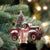 St Bernard-Christmas Truck Two Sided Ornament