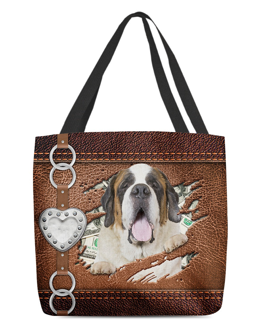 St Bernard-Let Me Go Out -Cloth Tote Bag