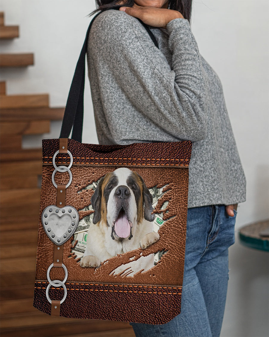 St Bernard-Let Me Go Out -Cloth Tote Bag