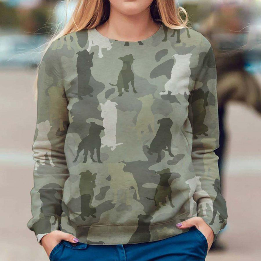 Staffordshire Bull Terrier - Camo - Premium Sweatshirt