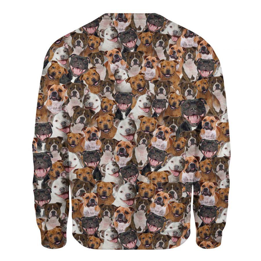 Staffordshire Bull Terrier - Full Face - Premium Sweatshirt