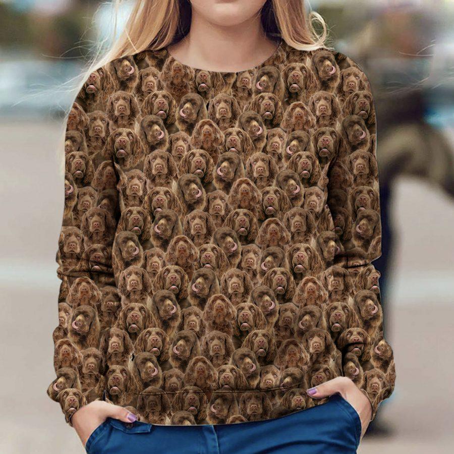 Sussex Spaniel - Full Face - Premium Sweatshirt