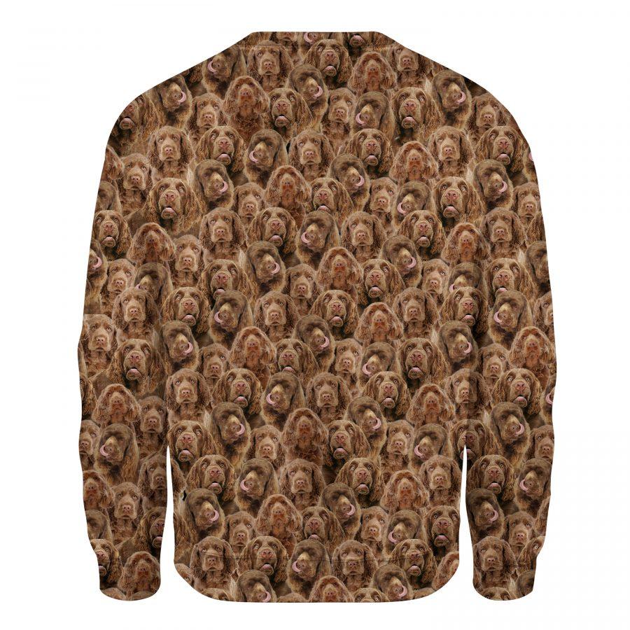 Sussex Spaniel - Full Face - Premium Sweatshirt