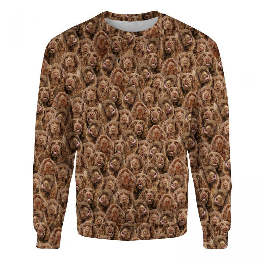 Sussex Spaniel - Full Face - Premium Sweatshirt