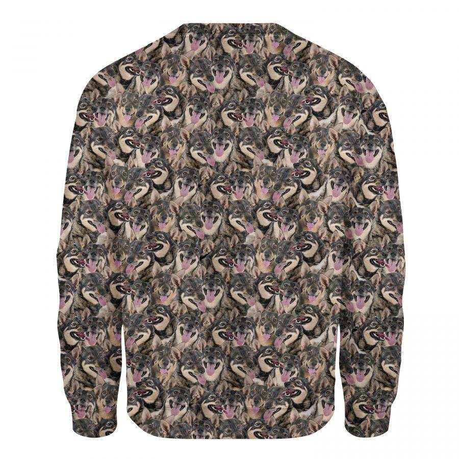 Swedish Vallhund - Full Face - Premium Sweatshirt