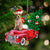 TAN Chihuahua 2-Pine Truck Hanging Ornament