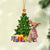 TAN Chihuahua-Christmas Star Hanging Ornament