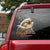 Tan and white husky Sleeping Angel Lived Forever Decal
