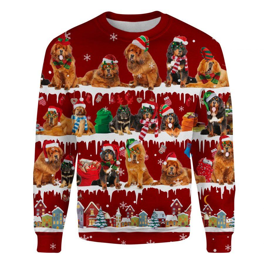 Tibetan Mastiff - Snow Christmas - Premium Sweatshirt