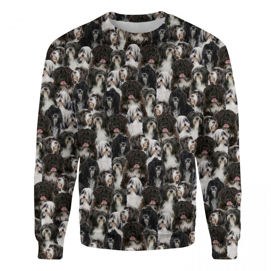 Tibetan Terrier - Full Face - Premium Sweatshirt