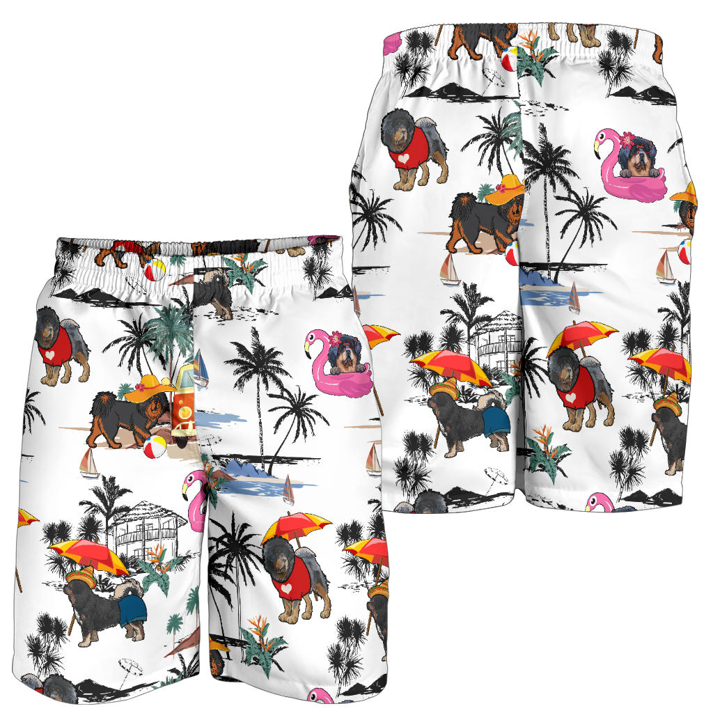 Tibetan Mastiff-Summer Beach Mens Shorts