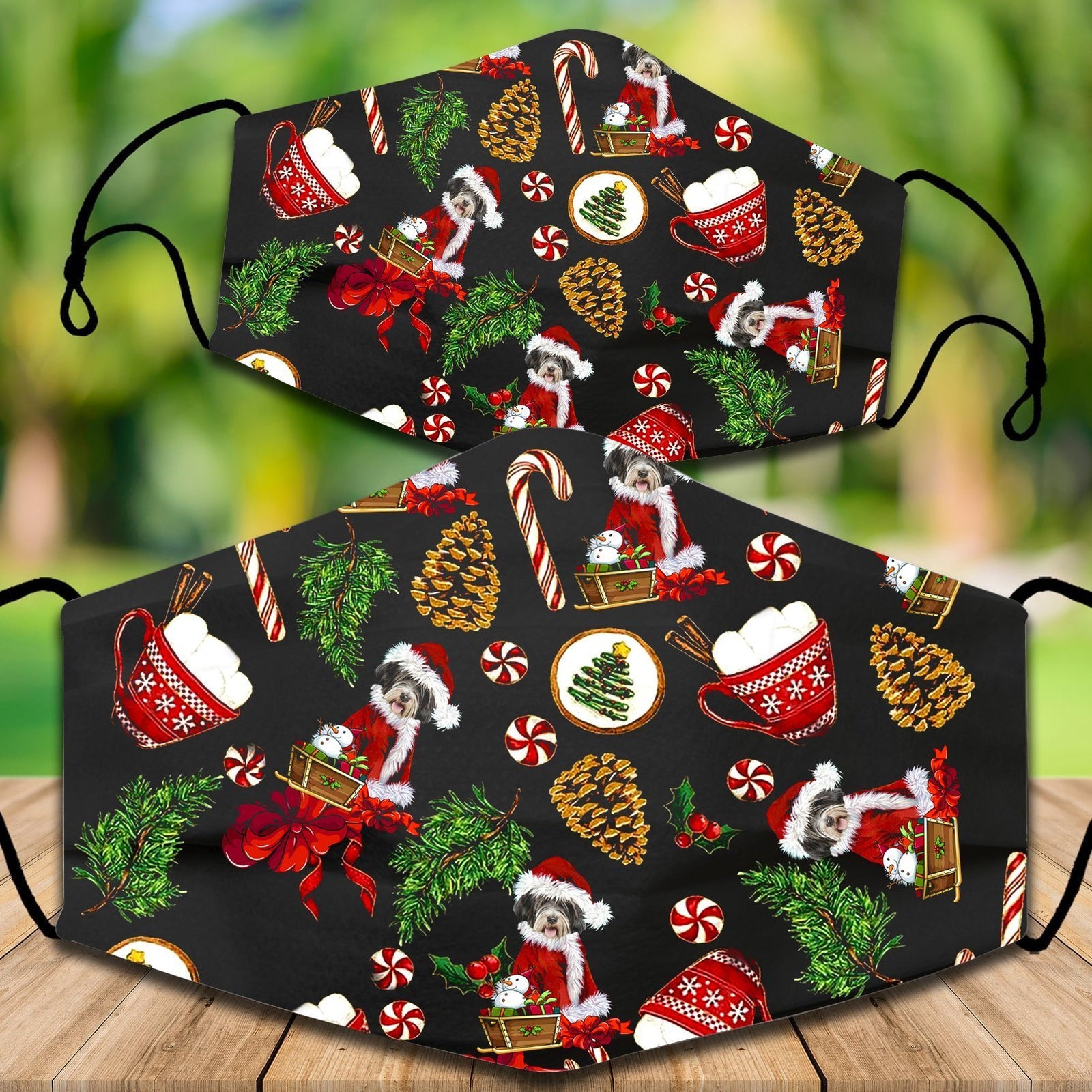 Tibetan Terrier Christmas Veil