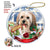 Tibetan Terrier cream Porcelain Hanging Ornament