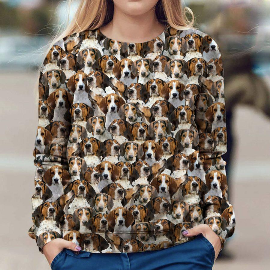 Treeing Walker Coonhound - Full Face - Premium Sweatshirt