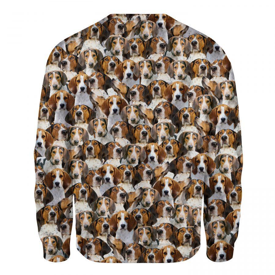 Treeing Walker Coonhound - Full Face - Premium Sweatshirt