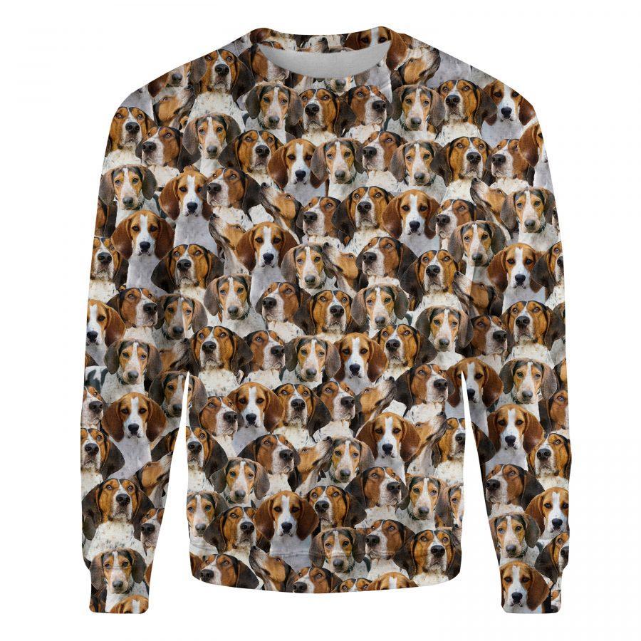Treeing Walker Coonhound - Full Face - Premium Sweatshirt