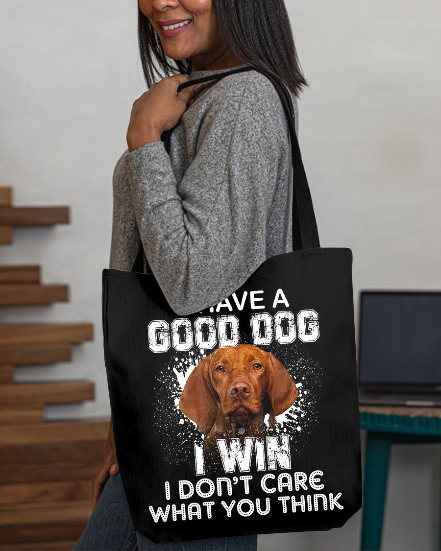 Vizsla-I Win Cloth Tote Bag