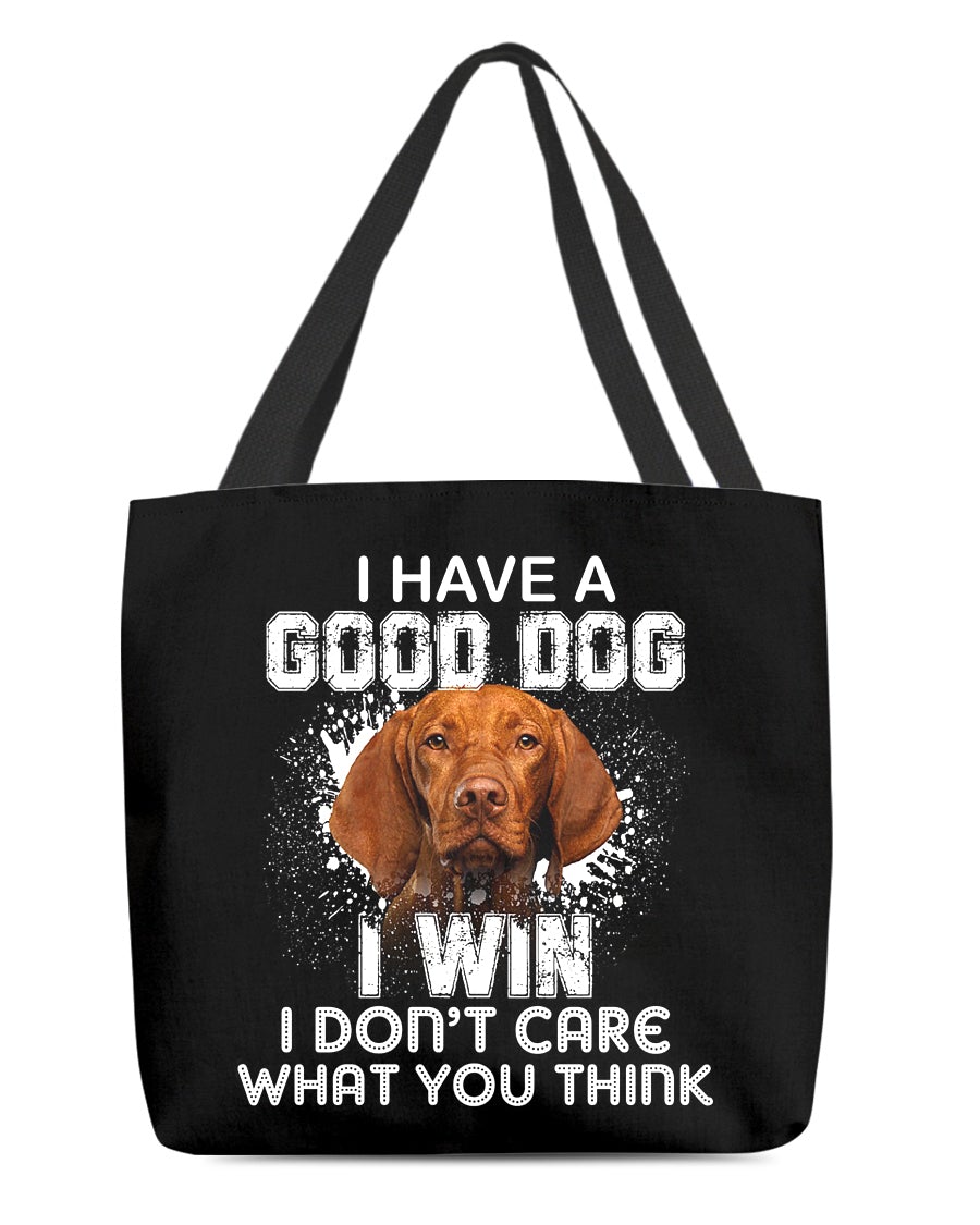 Vizsla-I Win Cloth Tote Bag