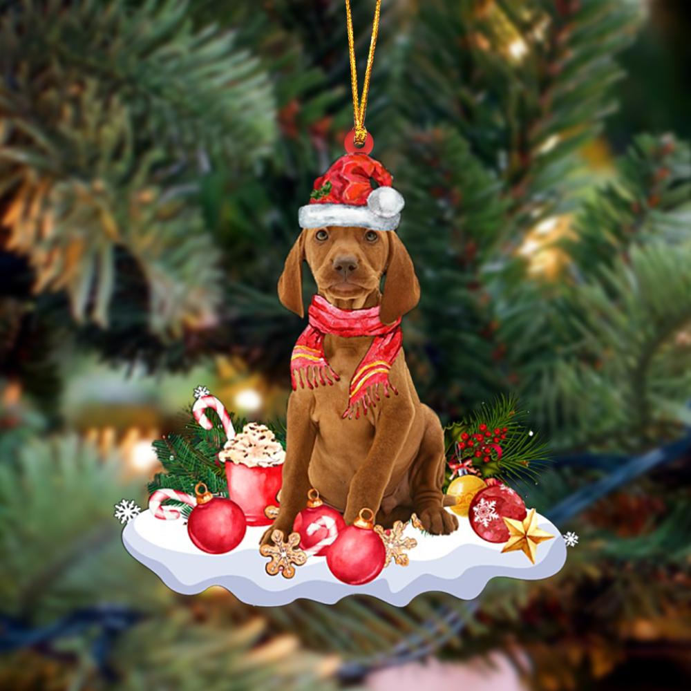 Vizsla-Better Christmas Hanging Ornament