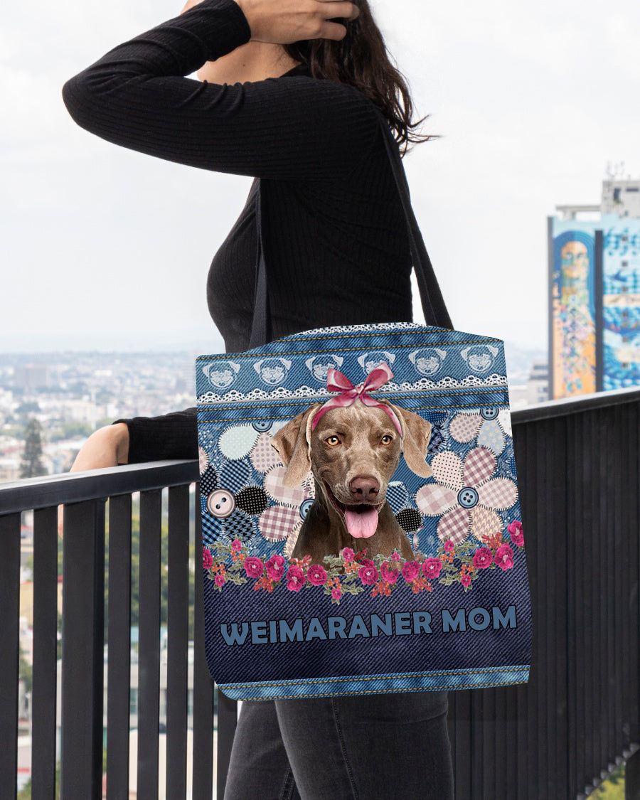 WEIMARANER-Flower Jean Gift for you-Cloth Tote Bag