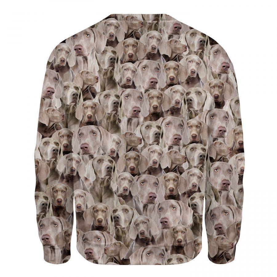 Weimaraner - Full Face - Premium Sweatshirt