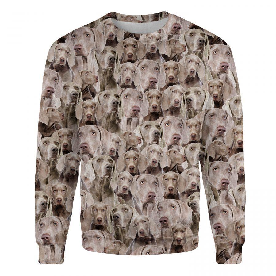 Weimaraner - Full Face - Premium Sweatshirt
