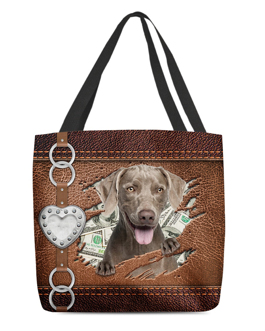 Weimaraner-Let Me Go Out -Cloth Tote Bag